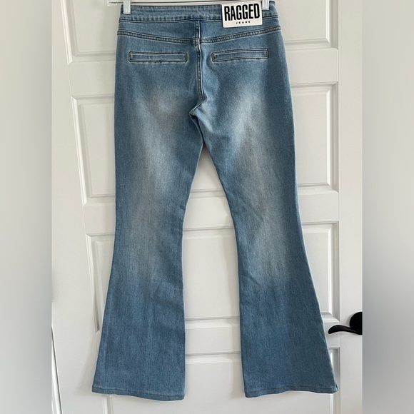 The Ragged Priest Low Rider Bootcut Jeans Size 24 Light Denim Stretch New - Picture 8 of 16